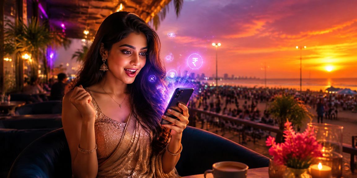 Mobile phone showing UPI payment options